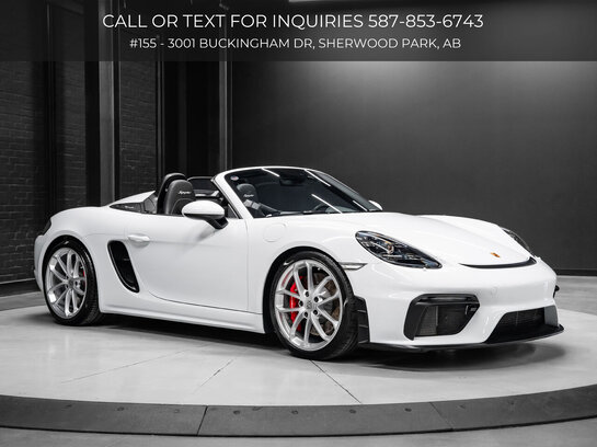 2022 Porsche 718 Spyder 2022 White