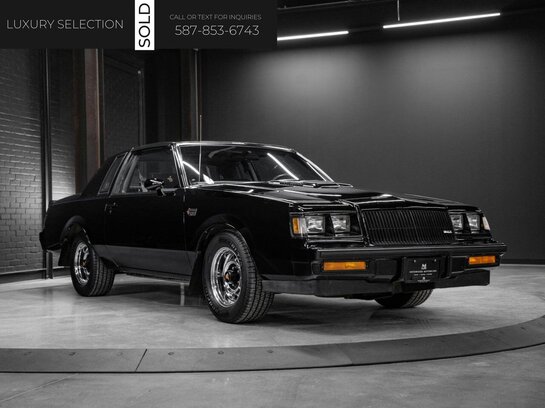 1987 Buick Grand National 1987 Black